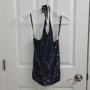 The Limited Handknit Halter Top